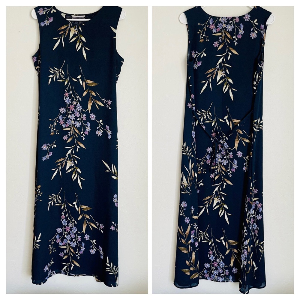✨SOLD✨Amanda Smith Semi-Sheer Floral Dress Size Medium